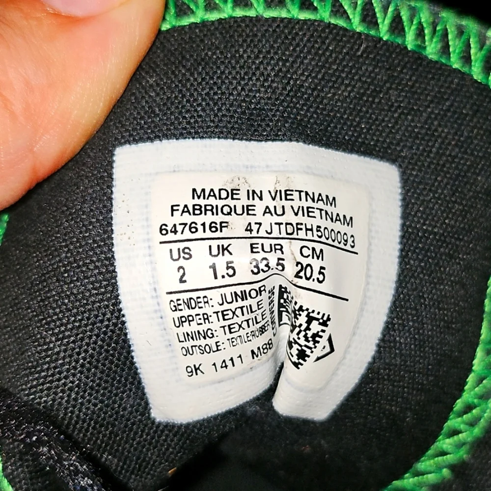 EUC Vintage Boys Converse Midnight Hound Blue and Green Artistic High-Tops - Picture 5 of 5